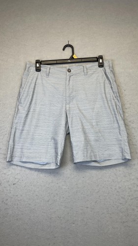 Roundtree & Yorke Shorts Mens 34 Gray Performance Stretch Golf Flat Front Tech - 第 1/11 張圖片