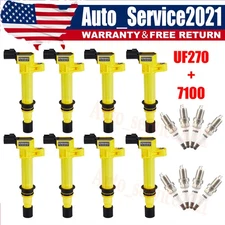 Set of 8 Ignition Coil Pack and Spark Plugs For Dodge Durango 4.7L V8 2000-2007
