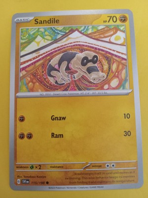 Sandile 115/198 Sv01: Scarlet & Violet Base Set Regular