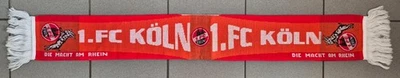 1. FC Köln Schal / DIE MACHT AM RHEIN / Orange / - Bild 1 von 2