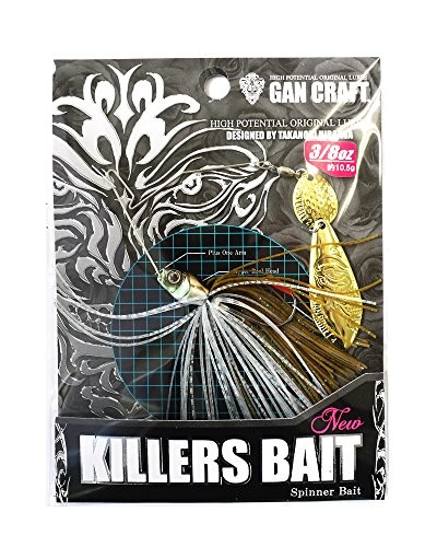 Gan Craft Spinnerbait Killers Bait Type-1 Gold 3/8oz #02 Moroco - Image 2