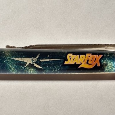 Nintendo Star Fox Video Game Floaty Pen Spaceship Logo Japan Vintage Collectible