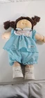 Vintage Cabbage Patch Girl Doll With Blue Top And Pats