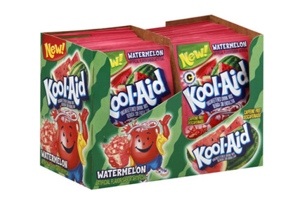 Kool Aid Watermelon Unsweetened Drink Mix Caffeine 48 unit