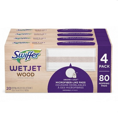 #ad Swiffer Wet Jet Wood Mopping Refill Pads Unscented 80 Count BRAND NEW SEALED $48.95