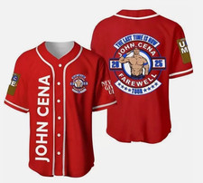 2025 Wwe John Cena Farewell Tour Wrestling Baseball Jersey GLC064806