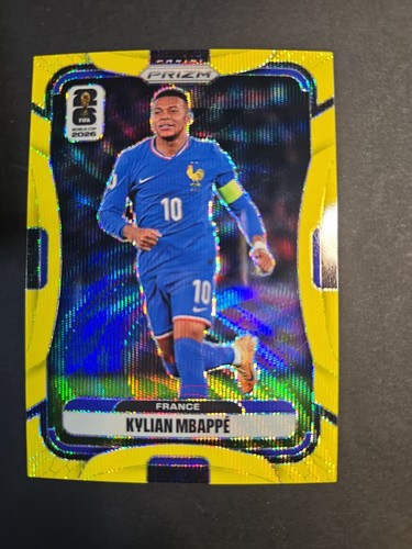2026 Panini Prizm Fifa World Cup - Kylian Mbappe #40 Yellow Wave /180