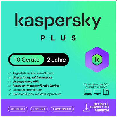 Plus Internet Security 10 Geräte | 2 Jahre | 2026 - 2027  Sofortversand