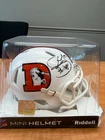 Karl Mecklenburg Signed Denver Broncos Mini Helmet Schwartz COA