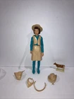 Vintage Louis Marx Toys 1967 Johnny West Janice 9” Doll Action Figure W/Extra