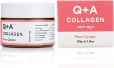 Q+A Collagen Face Cream (50g), Natural Skincare Anti-Ageing Face Care with plan
