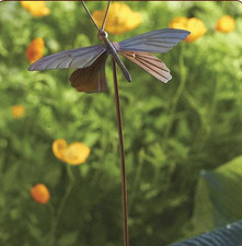 Mariposas De Metal Naranja Y Amarillo Para Pared, Decoración De