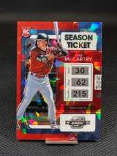 2022 Panini Contenders Optic Baseball  JAKE MCCARTHY  RC  Red Ice Prizm /25