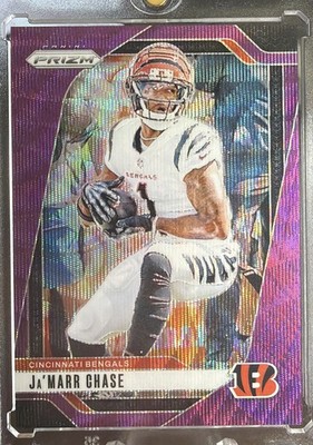 2024 Panini Prizm - Ja'Marr Chase #57 Purple Wave Prizm /99 Bengals Football NFL