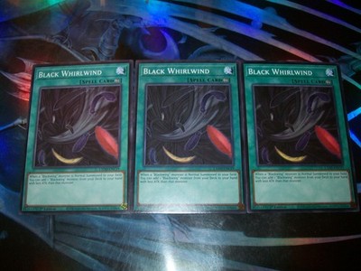 3x Black Whirlwind 1st Edition Common L5DD-ENC19 Yu-Gi-Oh!