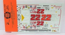 SLIXX DECALS 1/24-1/25 #22 CATERPILLAR PONTIAC BILL DAVIS RACING #922-1401