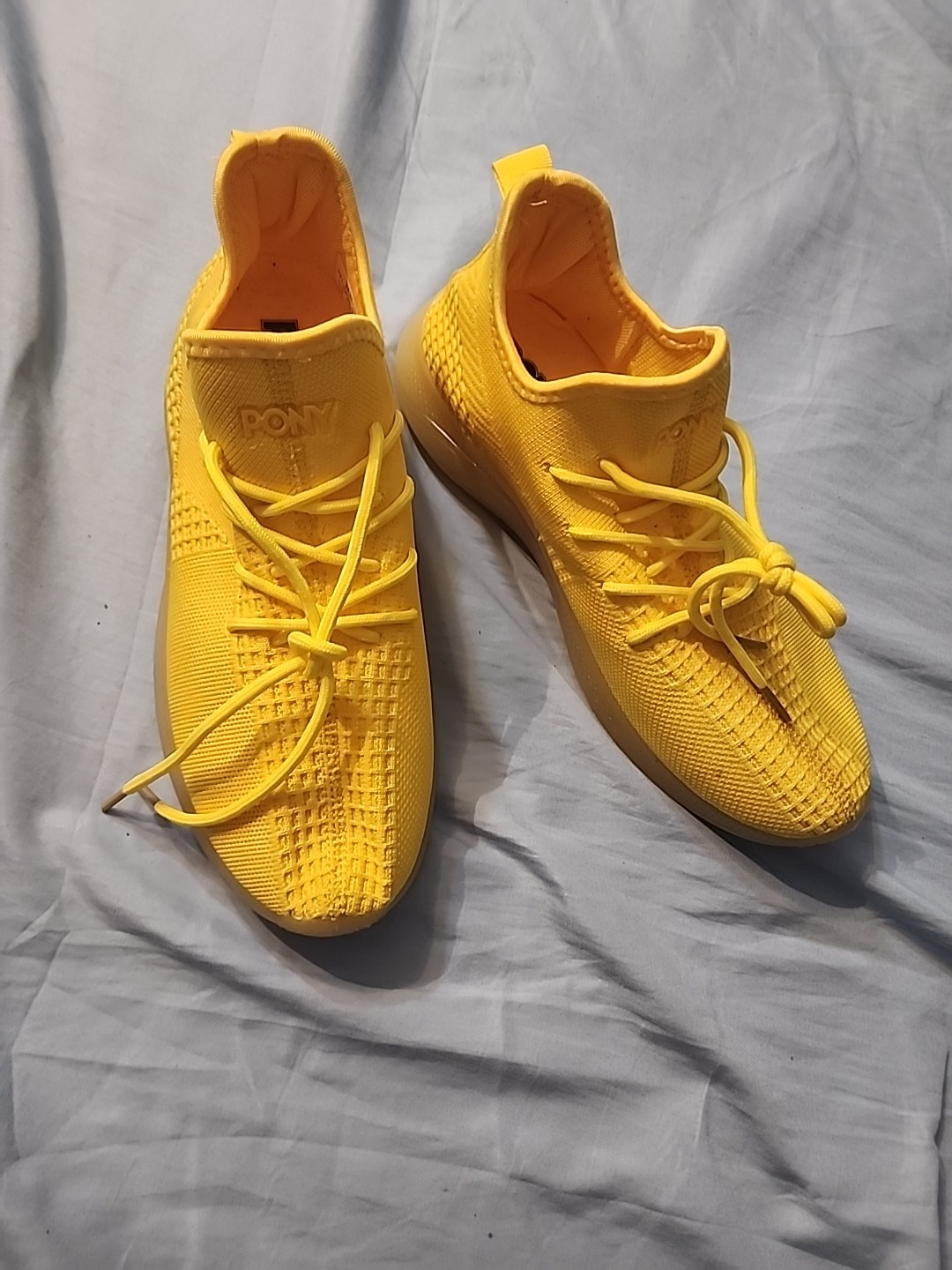 Sneakers Pony Athletic PP2 taglia 9 5 base gialla stringate allenamento nuove