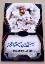 Topps Tier One Nolan Schanuel Red Foil Auto /25 Angels 2024