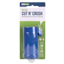 Ezy Dose Deluxe Cut N' Crush Pill Crusher Grinder Removable Drinking Cup 1ct