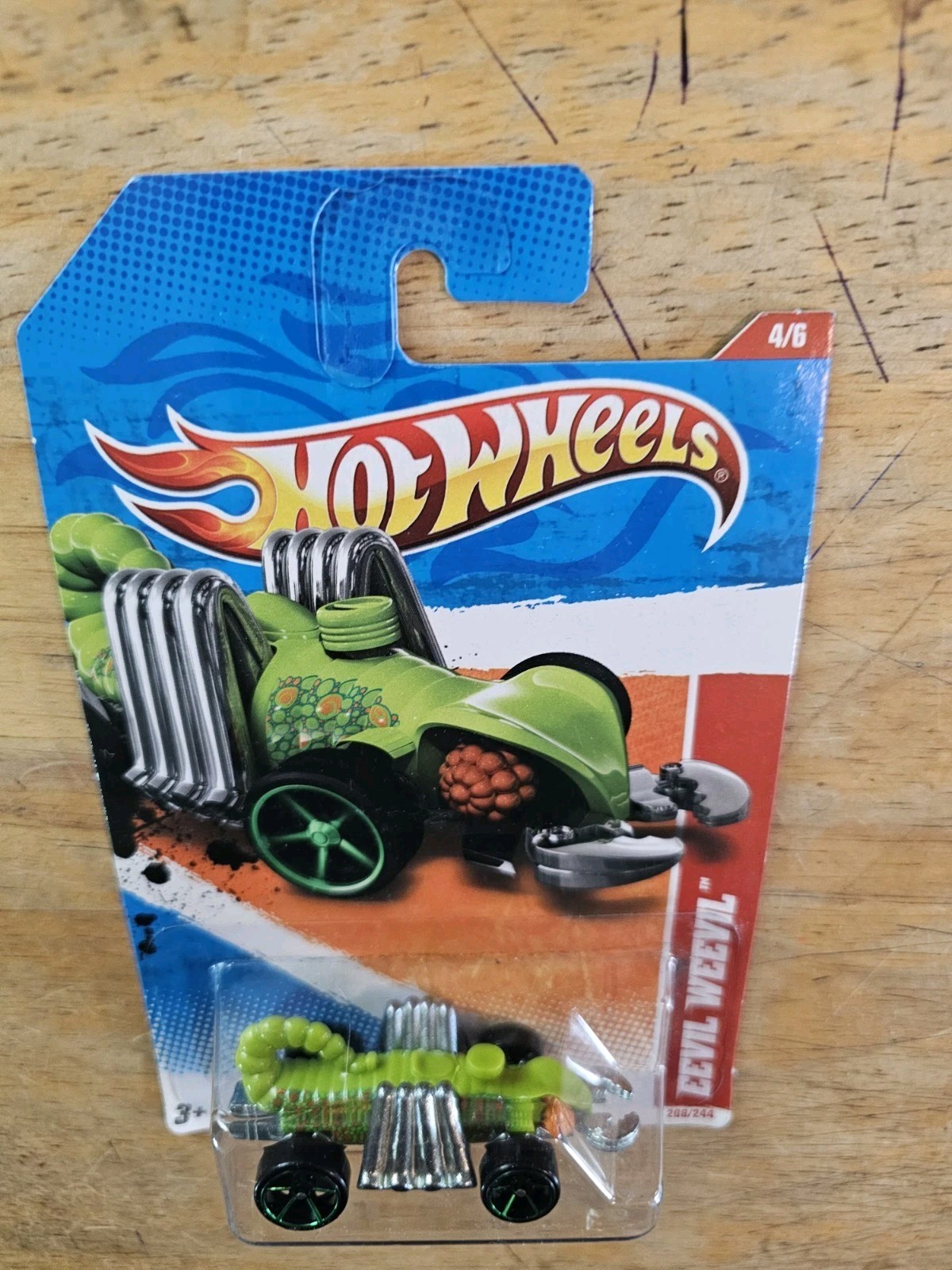 HOT WHEELS 2011 EEVIL WEEVIL, Green; 2011 Thrill Racers  - Cave Series  4/6