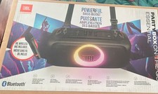 JBL PartyBox On-the-Go Essential Portable Bluetooth Speaker Wireless Mic Black