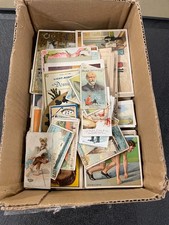 1880s-Mid Century Box Of Tobacco & Trade - N cards, Flags, Inventors 1000+ Cards