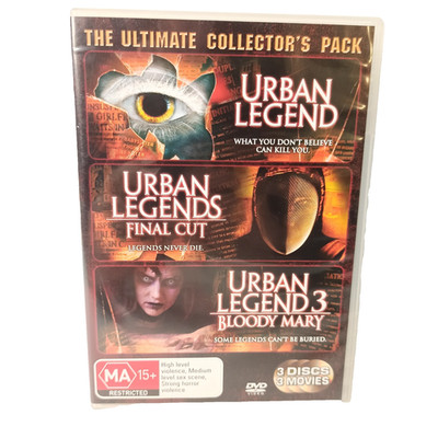Urban Legend  1 2 3 DVD Movie American Horror Thriller Teen Myths Region 4 VGC