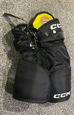 CCM Tacks AS-V Pro Ice Hockey Hip Pad Girdle, Size yM, Black/Yellow, Adjustable