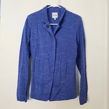 NIC ZOE Blazer Jacket Womens Small Blue Purple