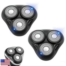 2PACK Black Rotary Replacement Shaver Head for Remington Shaver Series