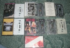 HEAVY METAL CASSETTE TAPE LOT PROMO KREATOR TT QUICK IRON MAIDEN MOTLEY CRUE