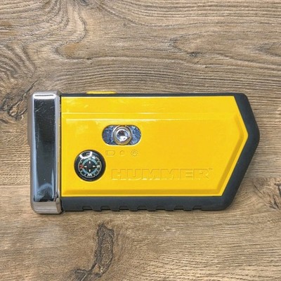 H2 Hummer Yellow Flashlight Compass Lighted Magnifying Glass