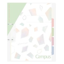 Campus Refillable Notebook Slim 2 Ring Binder Notebook with A4 Pistachio Green
