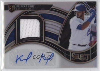 2021 Panini Select Rookie Jersey Holo Prizm 120/199 Keibert Ruiz Auto RC 0i1b