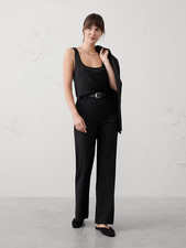 Banana Republic High Rise Bootcut Sculpted Trouser-Black-Size 2-NWOT
