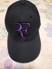 Gorra UNIQLO 2022 Roger Federer RF Negra Púrpura Edición Limitada Talla Única Japón