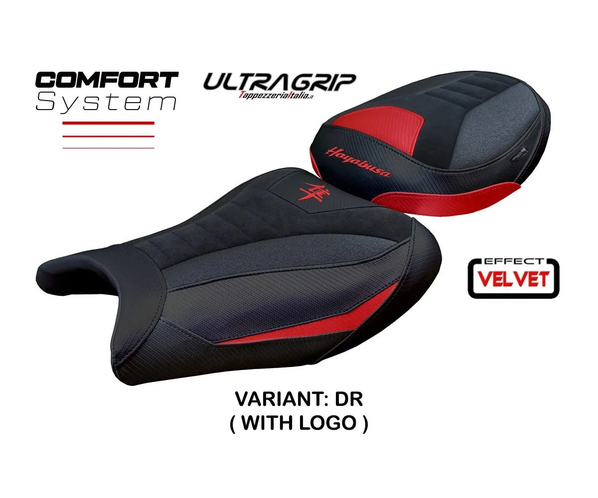 Seat cover Japan Velvet UG Comf Dark Rd+logo Tpz SUZUKI GSXR 1300 HAYA 2008 2020