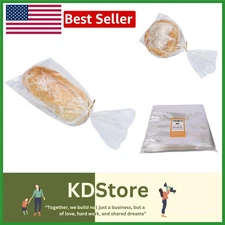 Clear Bakery Bread Bags with Twist Ties – Pack of 100