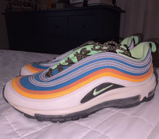 Nike Air Max 97 Men s Multicolor Striped Low Top Lace-Up Sneakers - NO BOX