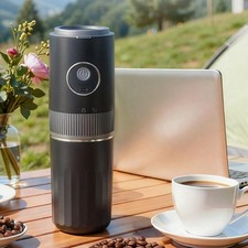 Electric Coffee Grinder Portable Coffee Maker Grind and Brew Pourover for Home