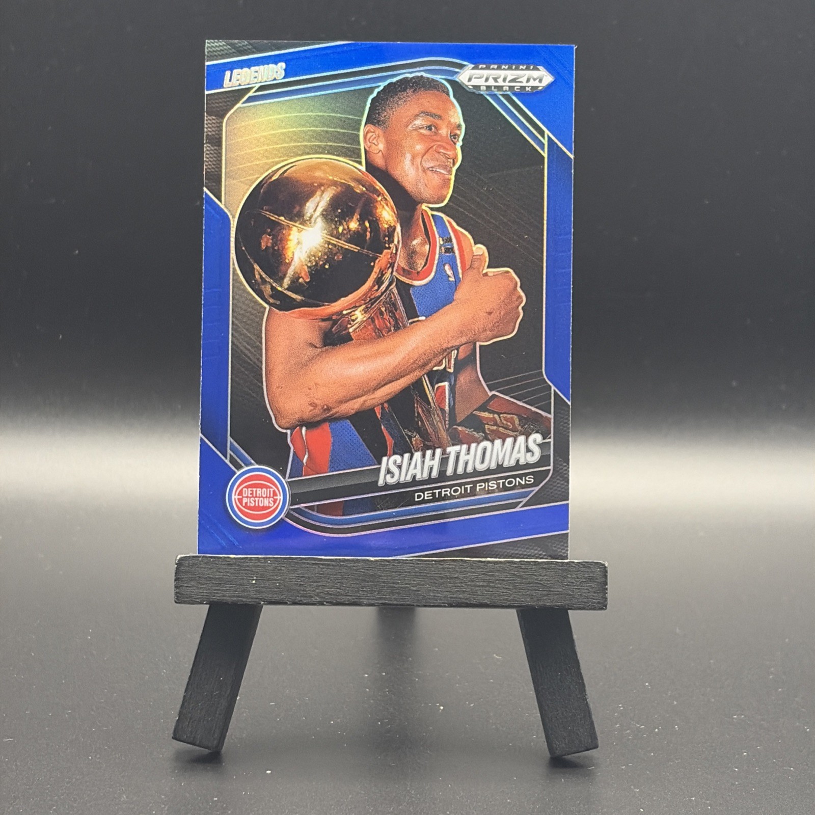 2024-25 Panini Prizm Black Isiah Thomas Blue /199 Detroit Pistons Color Match