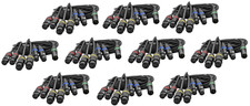 ProX XC-DMX17FTARMX6 17ft 3-Pin DMX Cable 1-to-6 Outlet 10 Pack