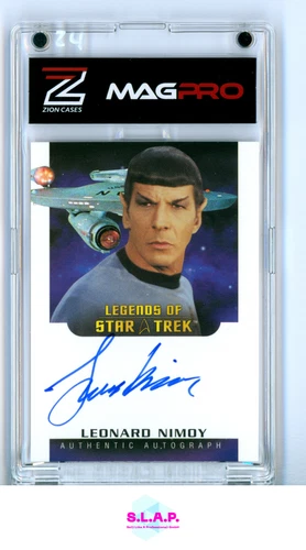 LEONARD NIMOY AS SPOCK LA6 LEGENDS OF STAR TREK ON CARD AUTO 2012 ENGLISH