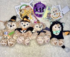 Disneyland Duffy  ShellieMay Plush Key Chain Strap Halloween Tokyo Japan F/S