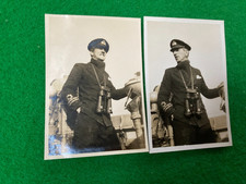 NAVAL BINOCULARS  ON THE BRIDGE  ROYAL  NAVY  PHOTOS WW2   PAIR  8/6 CM