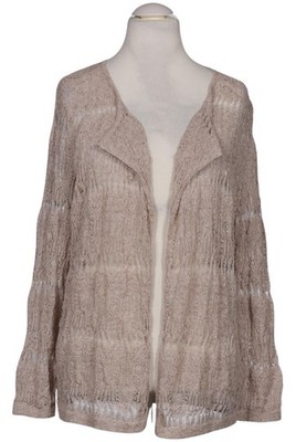 Gerry Weber Strickjacke Damen Cardigan Jacke Gr. EU 44 Leinen Beige #xfxa4ed