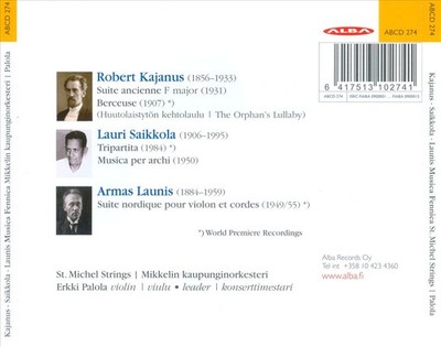 ST. MICHEL STRINGS MUSICA FENNICA NEW CD
