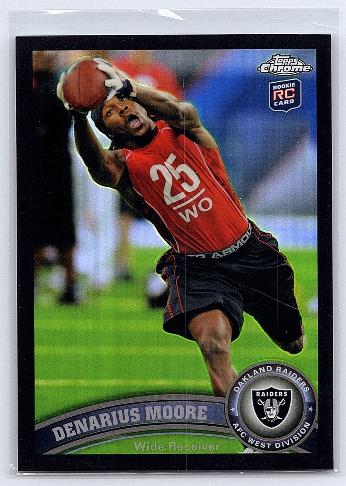 Denarius Moore Topps Chrome #33 Black Refractor