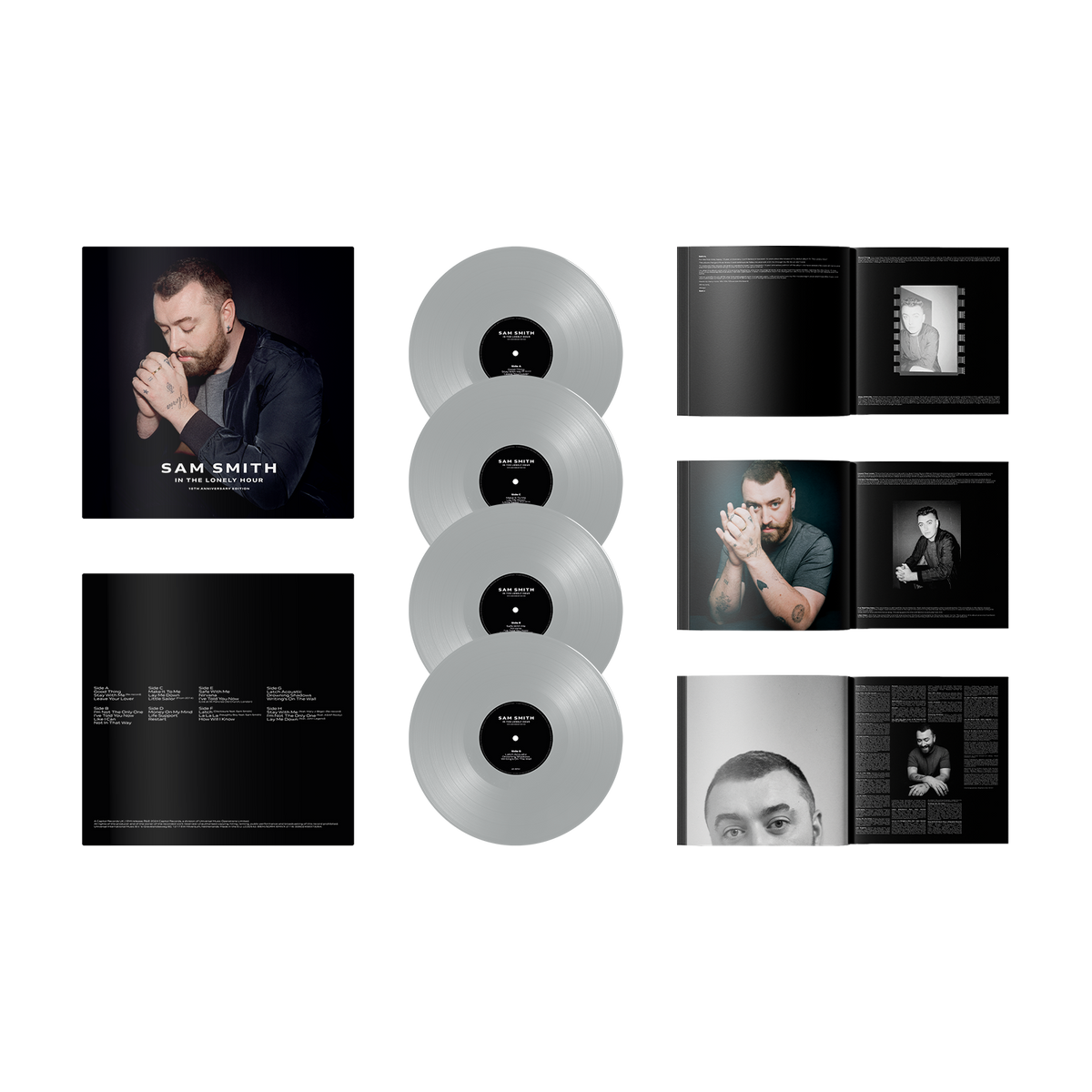 Sam Smith - In the Lonely Hour 10th Anniversary Edition 4xLP Box Set Grey Vinyl