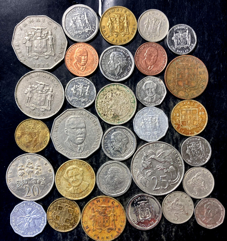 Old JAMAICA Coin Lot - 1880-PRESENT - 30 Excellent Coins - Lot #J23